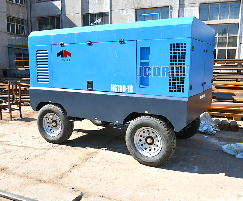 Mining Drilling Air Compressor portable screw air compressor for water well and rock drilling