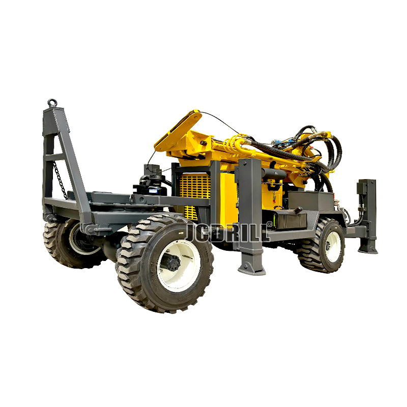 TWD300B Trailer Hydraulic Borehole Water Well Drilling Rig