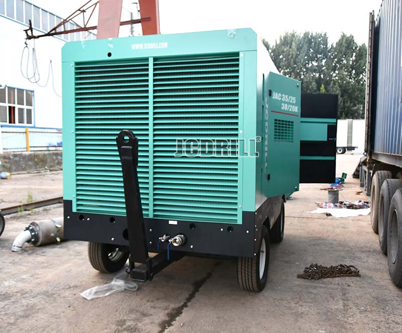 JCDRILL Heavy Duty Drilling And Mining large Industry Diesel Engine Portable Screw Air Compressor