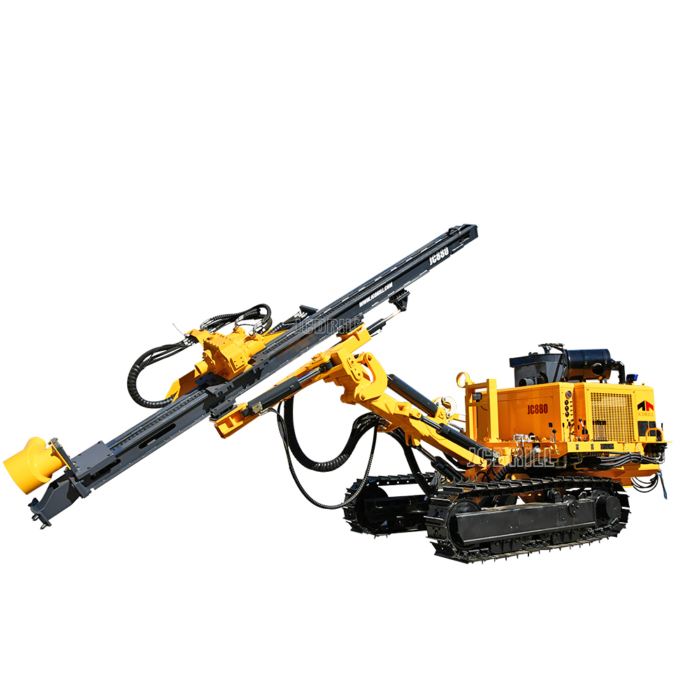 How does  DTH drilling rig work