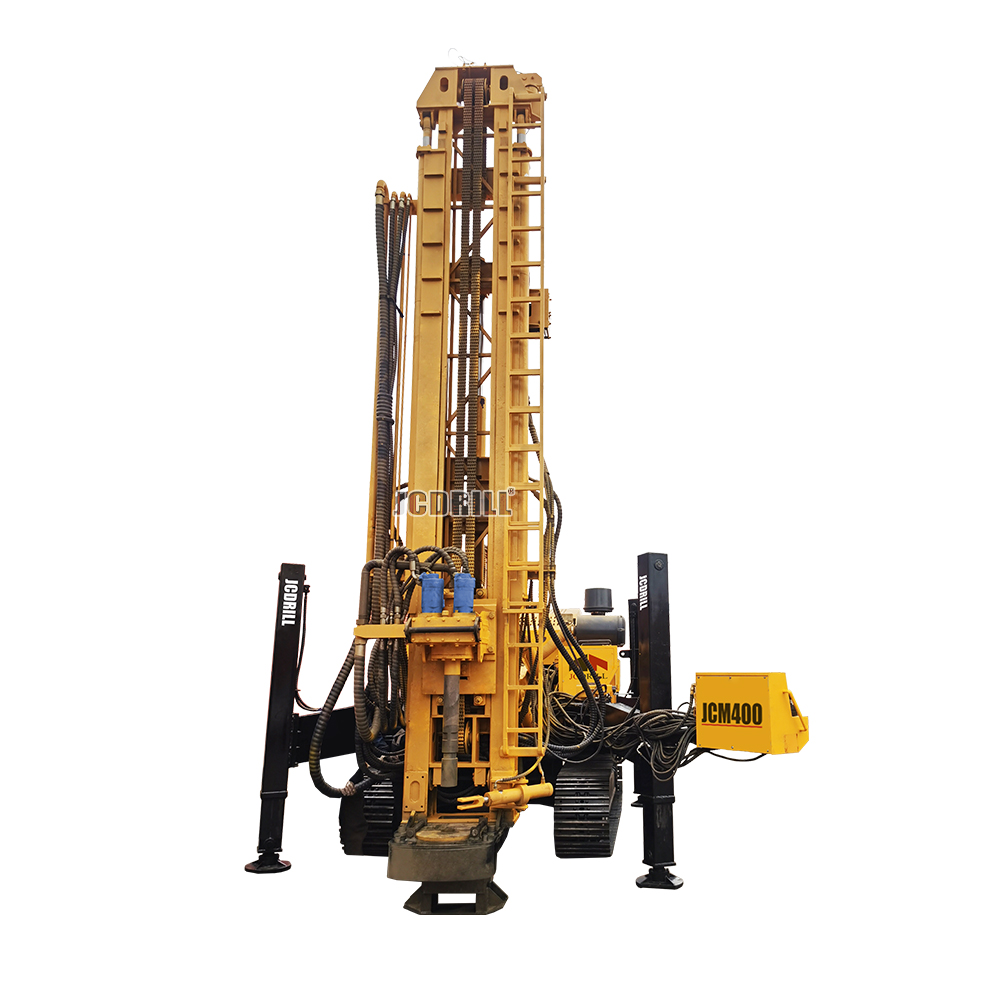 JCM400 Multifunctional DTH Rock Drilling Rig – Fully Hydraulic Top-Drive Rotary Crawler Drill