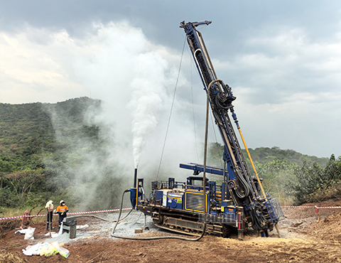 The application of reverse circulation (RC) drilling machines with automatic rod exchanging systems in African mining fields