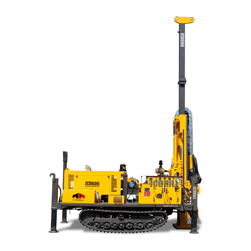 JCD600 Full Hydraulic Crawler Mounted Diamond Borehole Core Mining Drilling Rig Machine