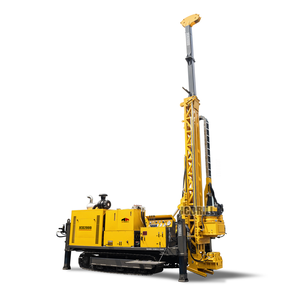 JCD2000 Full Hydraulic Core Fast Drilling Speed Rig Mineral Exploration for Slope and Straight Holes Drilling