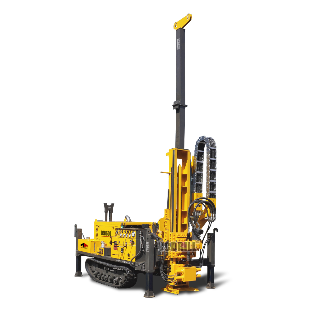 JCD600 Full Hydraulic Crawler Mounted Diamond Borehole Core Mining Drilling Rig Machine