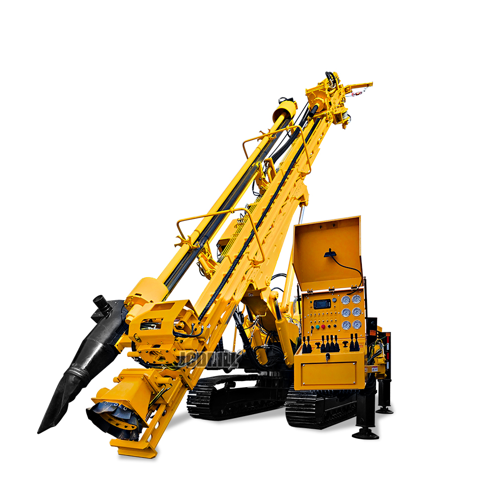 JCM200 Multifunctional DTH Rock Drilling Rig – Fully Hydraulic Top-Drive Rotary Crawler Drill