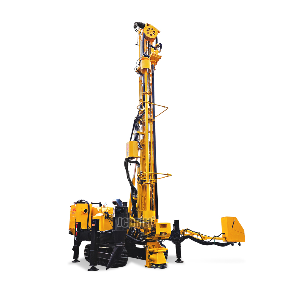 JCM200 Multifunctional DTH Rock Drilling Rig – Fully Hydraulic Top-Drive Rotary Crawler Drill