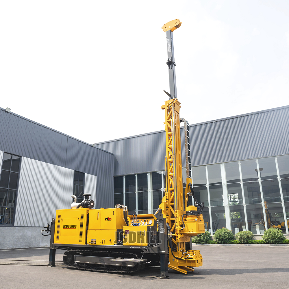 JCD2000S Full Hydraulic Core Fast Drilling Speed Rig Mineral Exploration for Slope and Straight Holes Drilling