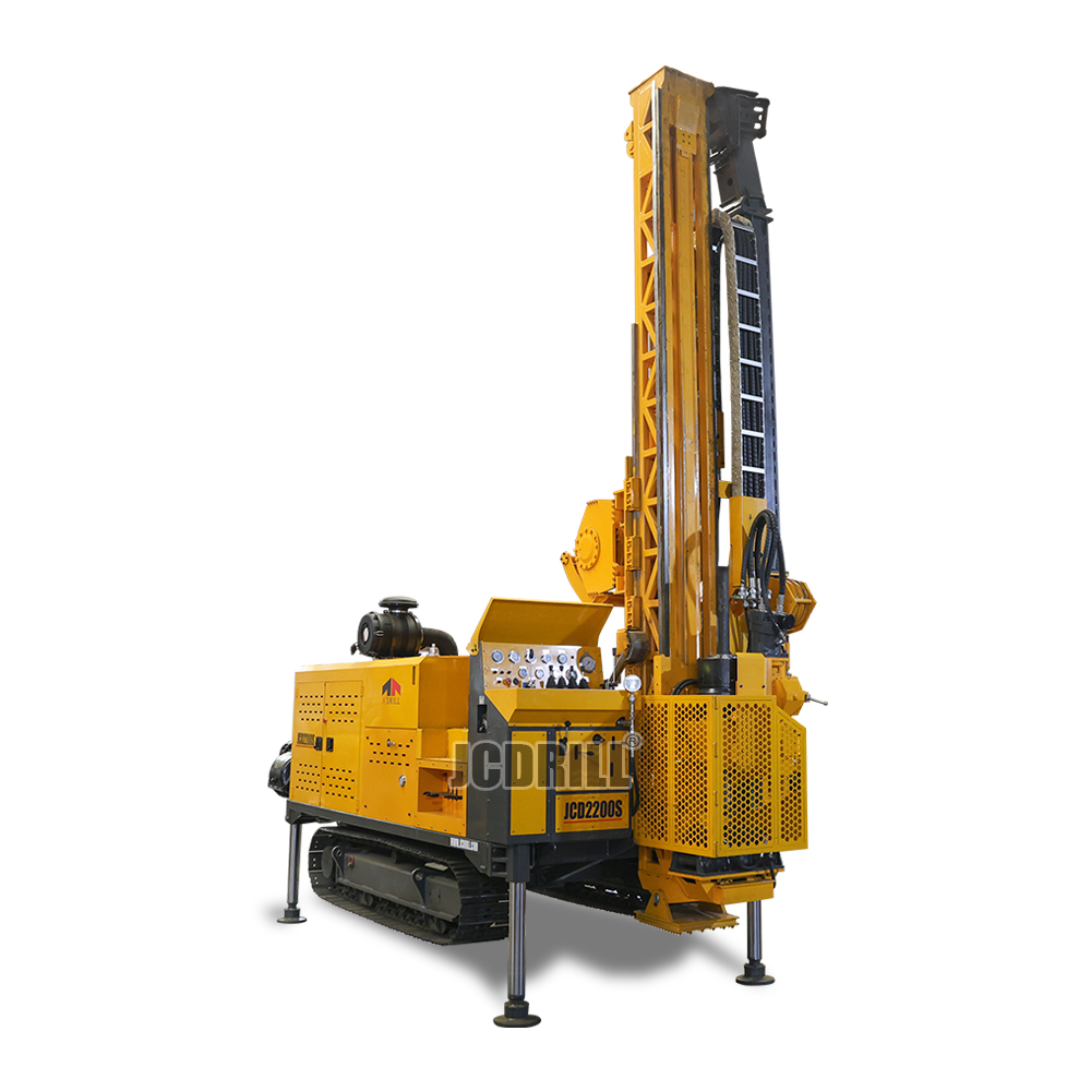 JCD2200S Full Hydraulic Core Fast Drilling Speed Rig Mineral Exploration for Slope and Straight Holes Drilling
