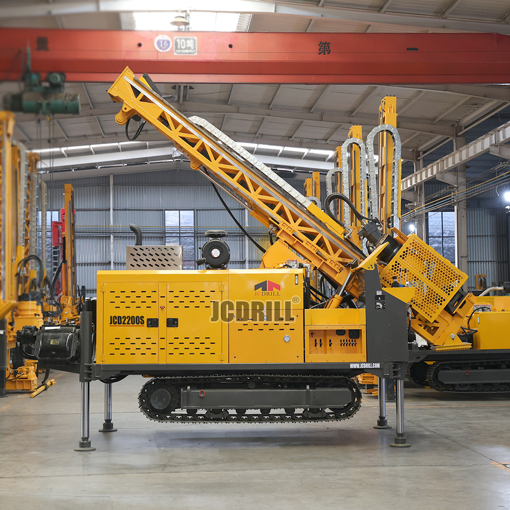 JCD2200S Full Hydraulic Core Fast Drilling Speed Rig Mineral Exploration for Slope and Straight Holes Drilling