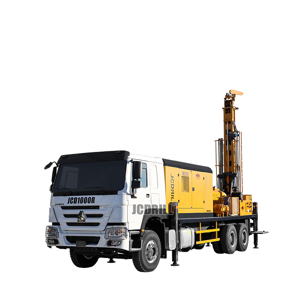 CRD1000 Hydraulic Truck Mounted Diamond Core Mining Drilling Rig Machine for Sale4 Full Hydraulic Crawler Mounted Diamond Core & RC Mining Drilling Rig