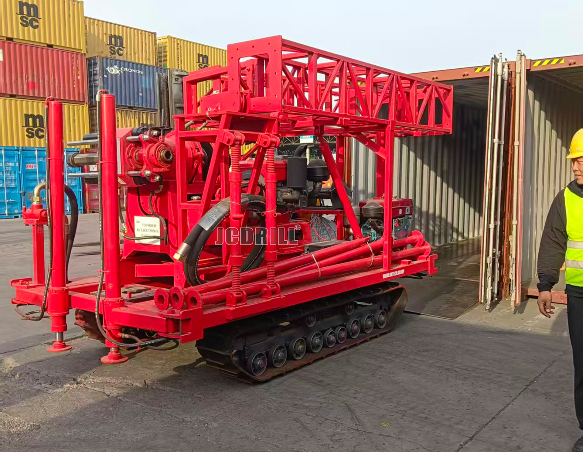 ​JXY360 Crawler-Mounted Vertical-Spindle Drilling Rig Shipped to Europe