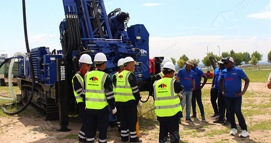 Water Well Drilling Rig Training In Customer's Project site Water Well Drilling Rig Training In Customer's Project site